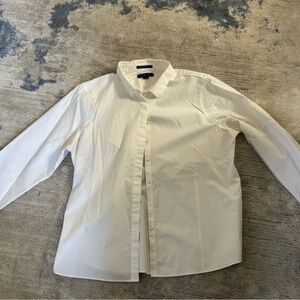 Lands' End Supima No Iron White Shirt